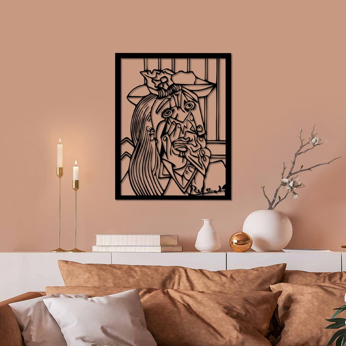 Wallity Picasso 2 Escultura de Pared Negra